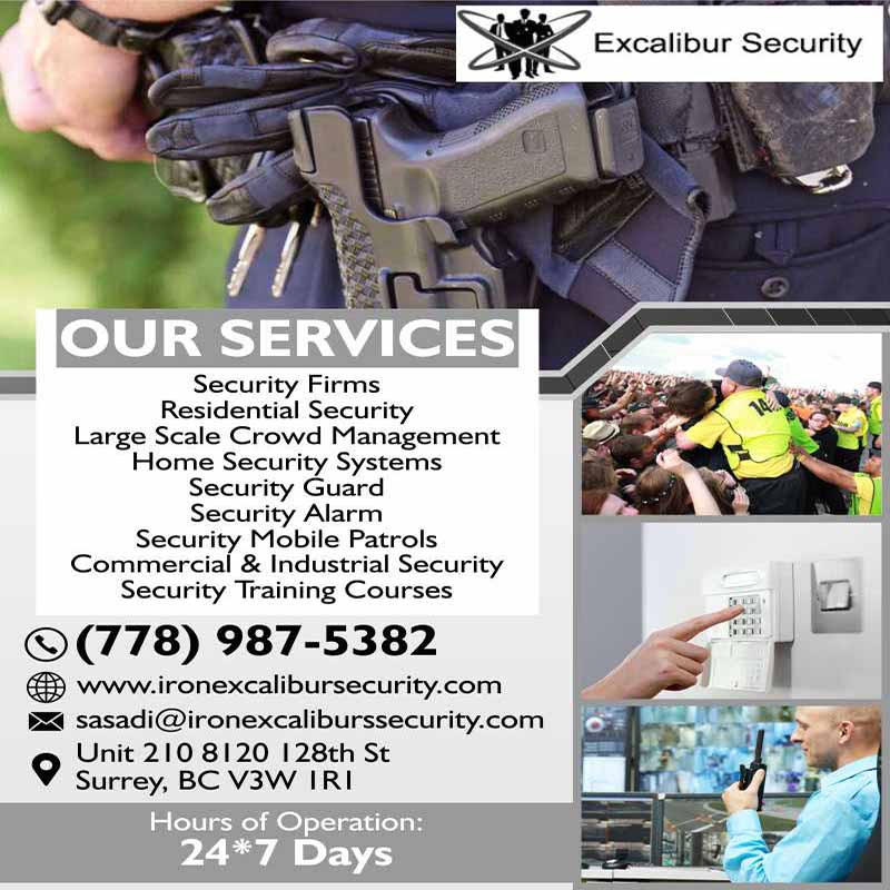 Excalibur Security Services Inc | Security Alarm Companies in Vancouver